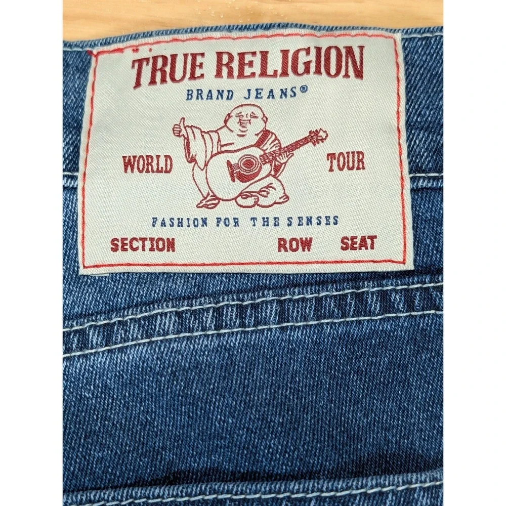 True Religion Bobby Relaxed Baggy Jeans Medium Rustic Barn Wash 30x32 700906 NEW
